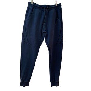 Hera x Hero Mens Dual Jogger Sweatpants Activewear Navy Blue M
